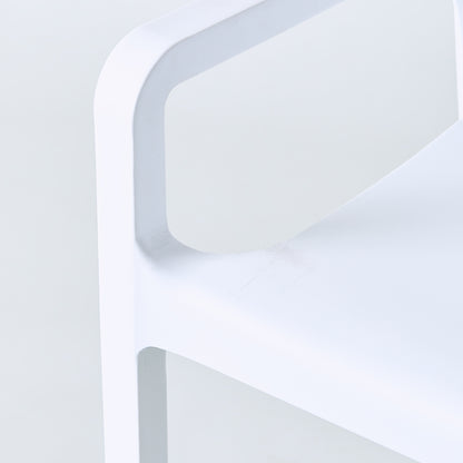 ガーデンチェア ホワイト シンプルデザイン PVC素材 アウトドア