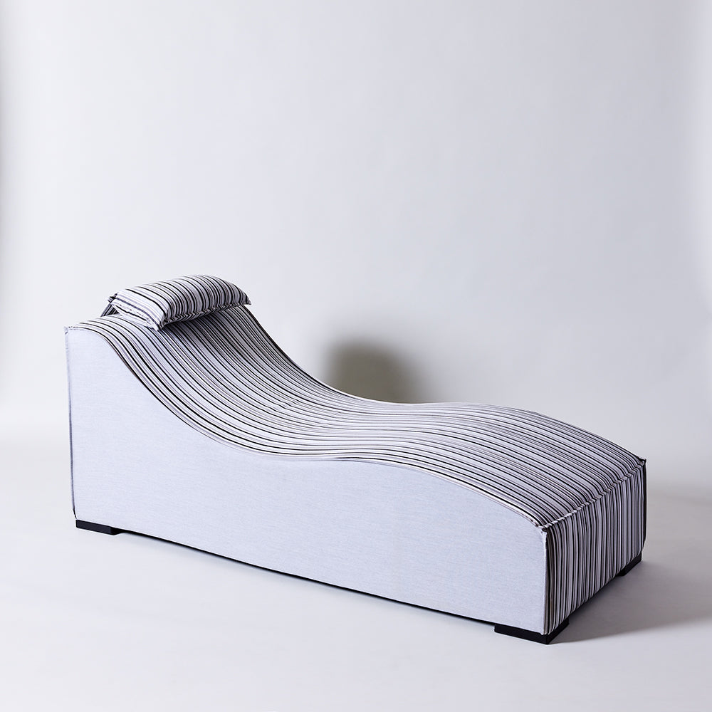 プールサイド ベッド ソファ サンベッド S字型 アウトドアファブリック